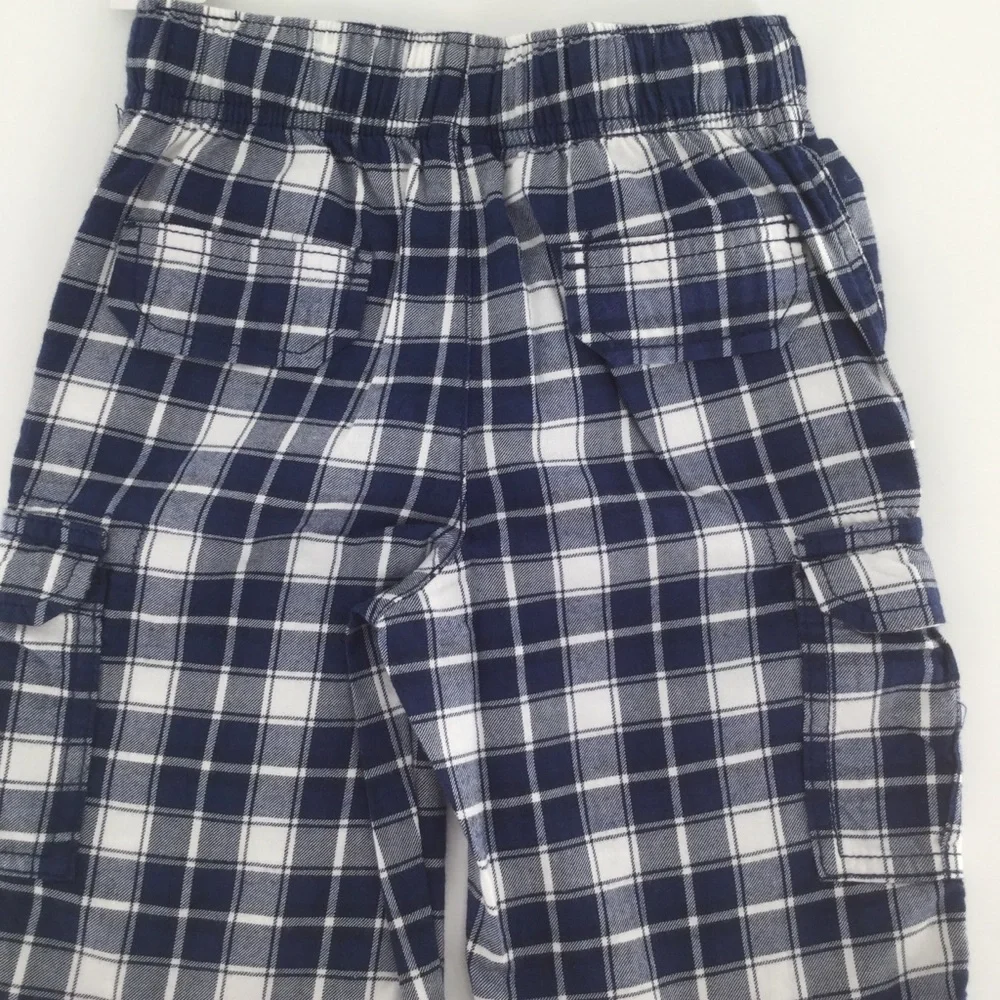 Carter’s‎ blue and white checkerboard cargo shorts